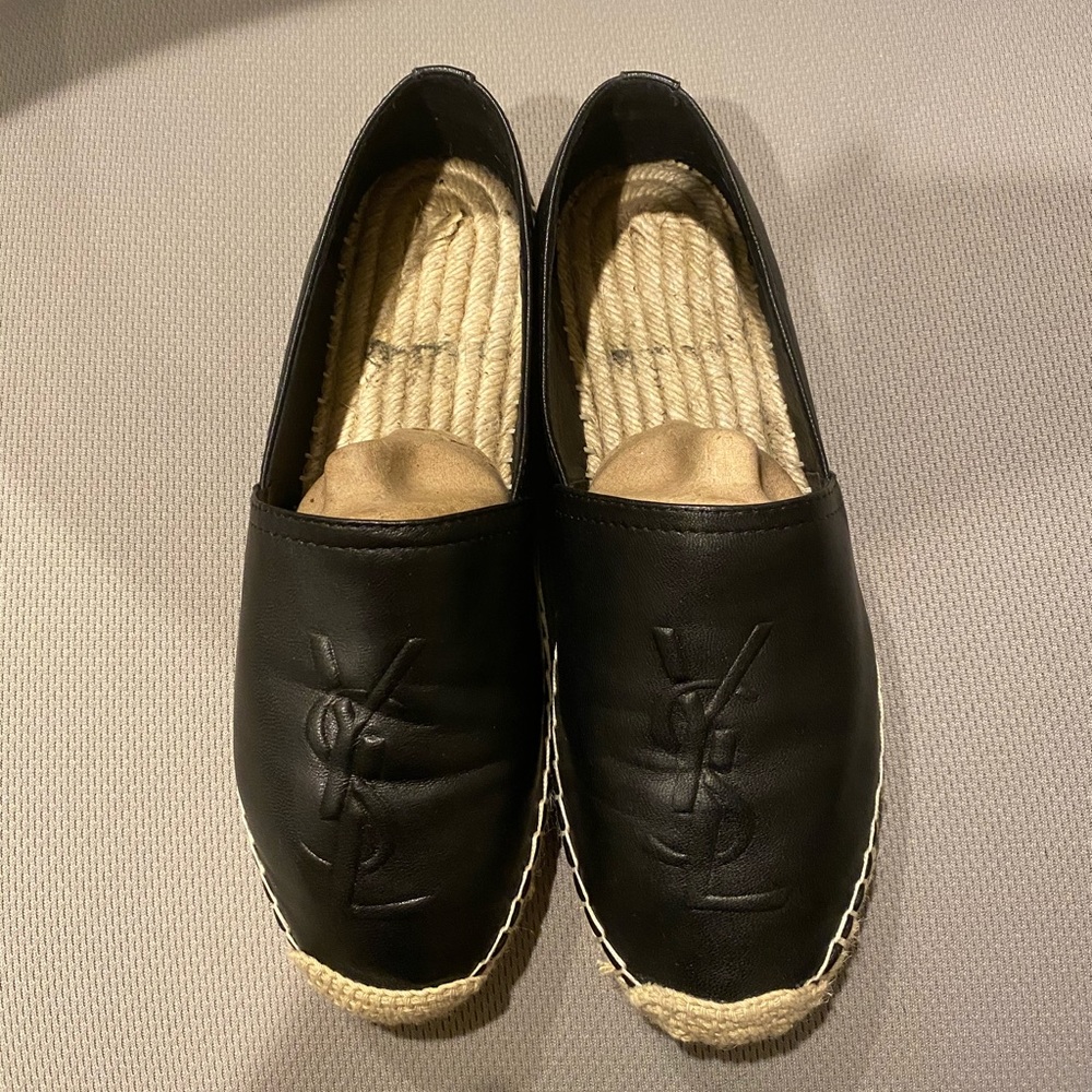 YSL Black Espadrilles